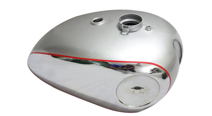 BSA Goldstar Catalina Scrambler Gas Petrol Tank Chrome Plated & Silver Pained