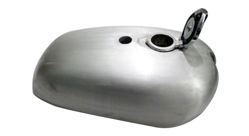 BSA Spitfire A65 2 Gallon Gas Fuel Petrol Tank Raw Steel Iron - With Fuel Cap
