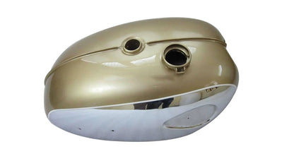 BSA A65 Lightning Thunderbolt Golden Painted Chrome Gas Fuel Petrol Tank