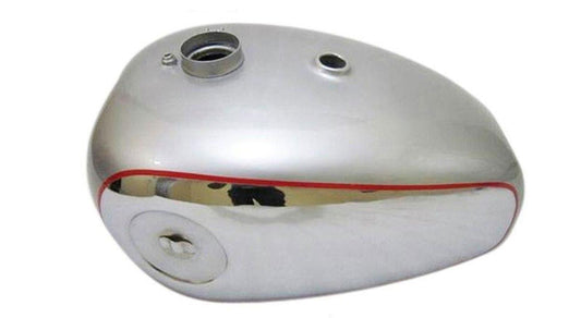 Vintage BSA Gold Star B34 A7 A10 Chrome Silver Paint Petrol 4 Gallon Tank New