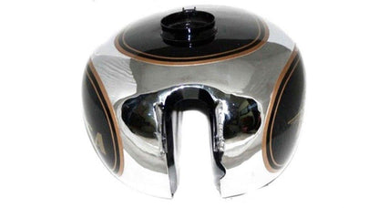 New Chrome Plated Black Paint Petrol Gas Tank For BSA M20 1930's Civilian Model