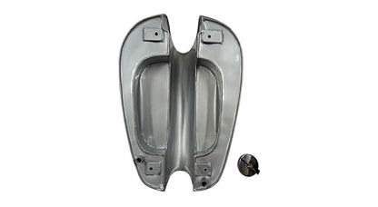 New Norton ES2 Silver Painted Petrol Tank With 2 Side Holes For Knee Pads + Cap