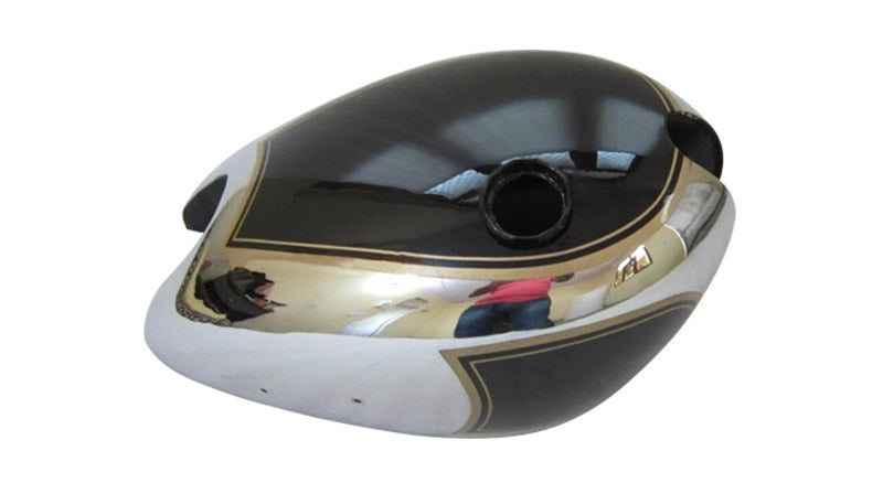 New Matchless Chrome And Black Painted Steel Gas Fuel Petrol Tank