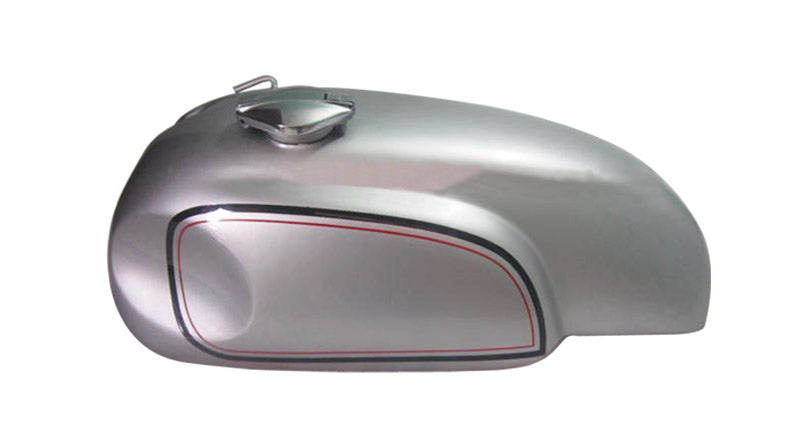 New Norton MANX Triton Silver Painted Petrol Tank With Cap