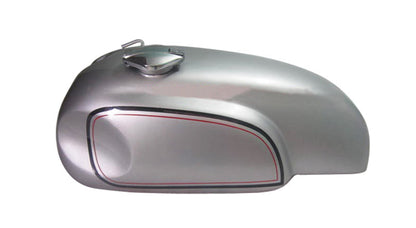 New Norton MANX Triton Silver Painted Petrol Tank With Cap
