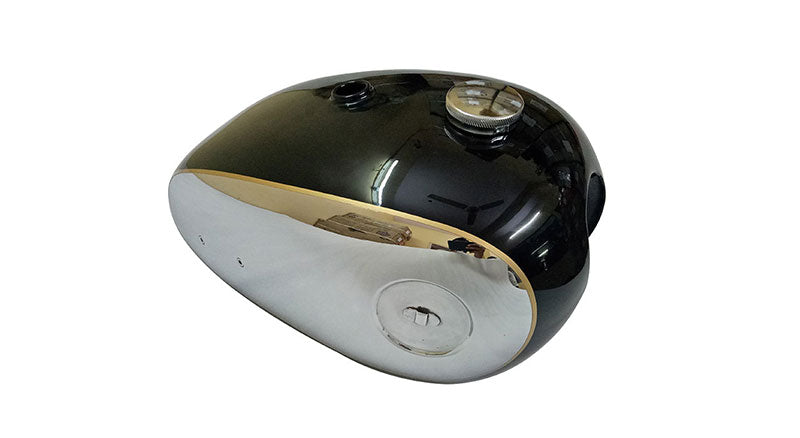 New BSA A7 A10 Black Painted Chrome Gas Fuel Petrol Tank