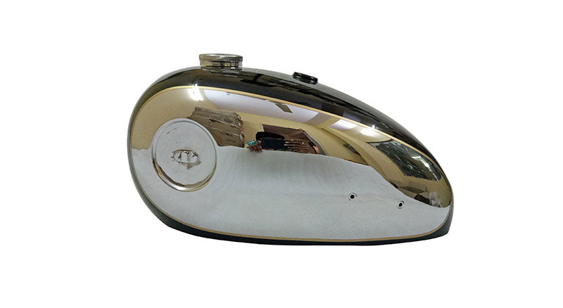 New BSA A7 A10 Black Painted Chrome Gas Fuel Petrol Tank