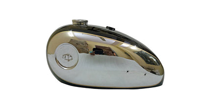 New BSA A7 A10 Black Painted Chrome Gas Fuel Petrol Tank