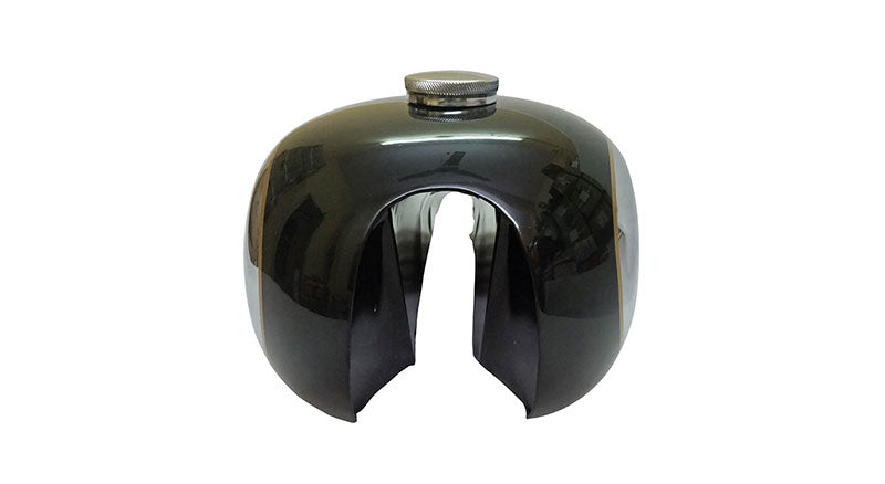 New BSA A7 A10 Black Painted Chrome Gas Fuel Petrol Tank