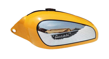 New Ducati Scrambler 350cc Chrome and Painted Fuel Tank With Badges + Cap + Tap