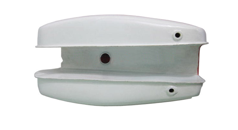 New BSA A65 Thunderbolt Lightning Orange and White Painted Gas Petrol Tank 1970