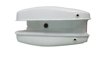 New BSA A65 Thunderbolt Lightning Orange and White Painted Gas Petrol Tank 1970