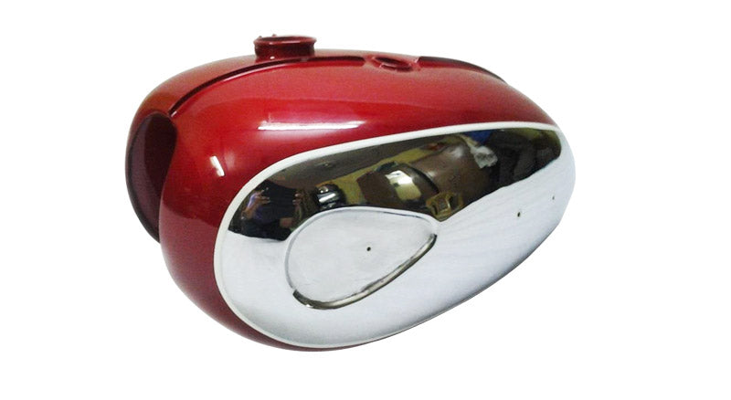 BSA A65 Thunderbolt,Lightning, Royal Star Cherry Painted Chrome Gas Fuel Tank