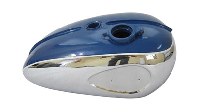 New BSA A65 2 Gallon Blue Painted Chrome Petrol Tank 1968-69 US Specifications