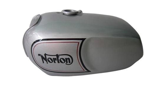 Norton Commando Roadster silver Painted With Logo Steel Gas Tank(Repro)