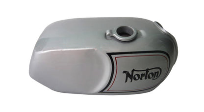 Norton Commando Roadster silver Painted With Logo Steel Gas Tank(Repro)