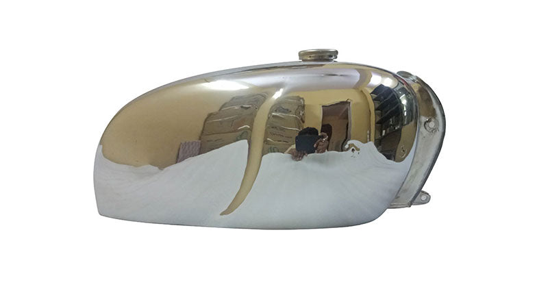 Royal Enfield Constellation Chrome Steel Fuel Tank 1960's With Cap