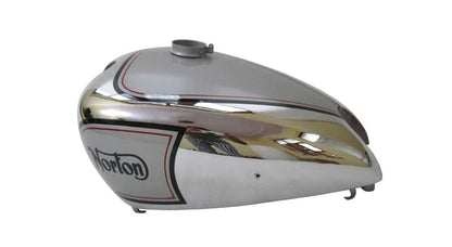 New Norton ES2 Silver Painted Chrome Gas Fuel Petrol Tank