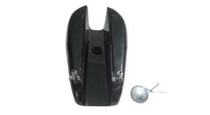 New Triumph T140 Black Painted Fuel Tank (Reproduction) With Chrome Cap and Tap