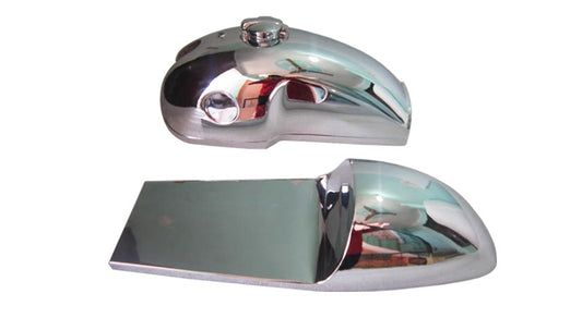 Benelli Mojave Cafe Racer 260 360 Chrome Petrol Tank Seat Hood With Monza Cap