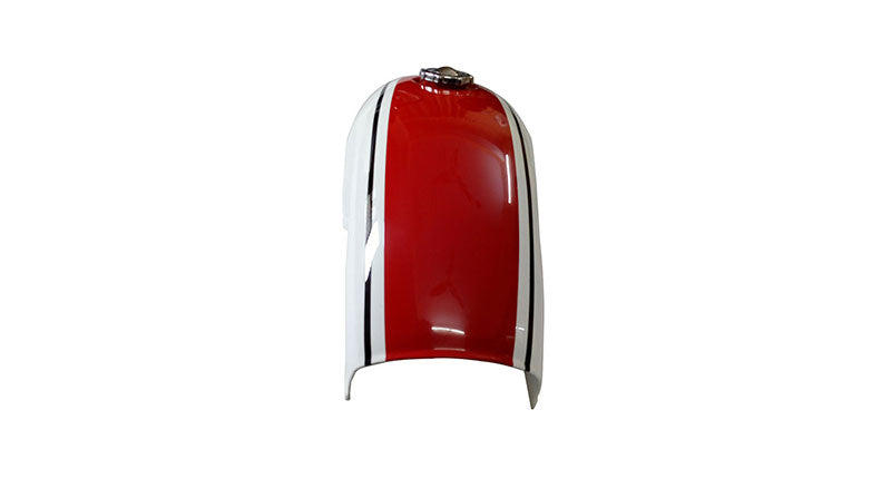 Benelli Mojave Cafe Racer 260 360 Petrol Fuel Tank - White Red Paint
