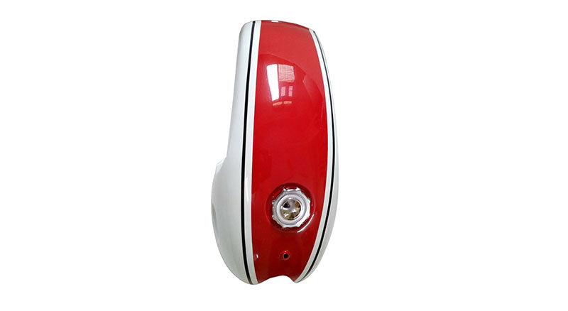 Benelli Mojave Cafe Racer 260 360 Petrol Fuel Tank - White Red Paint