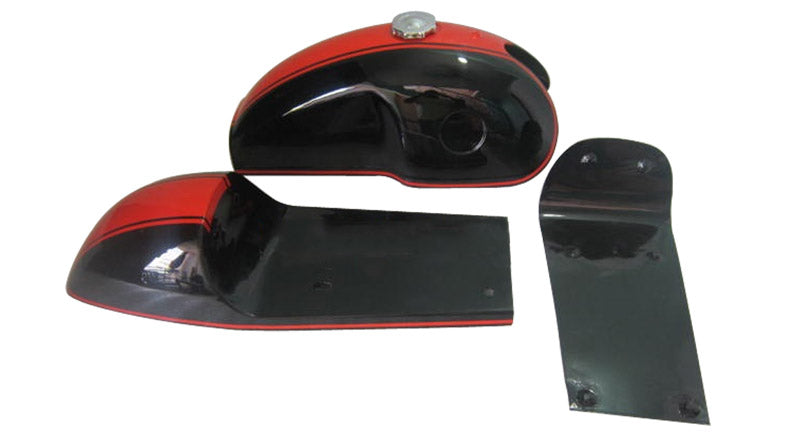 New Benelli Mojave Cafe Racer Dual Painted Fuel Tank With Cap & Seat Hood & Tap