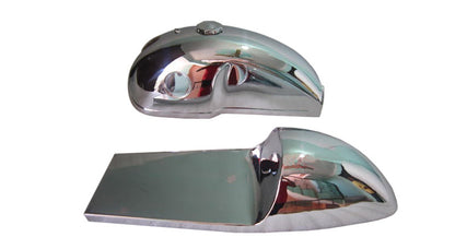 Benelli Mojave Cafe Racer 260 360 Chrome Petrol Tank Seat Hood With Cap & Tap