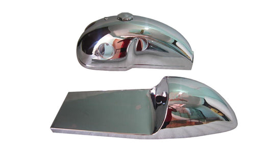 Benelli Mojave Cafe Racer 260 360 Chrome Petrol Tank Seat Hood With Cap & Tap