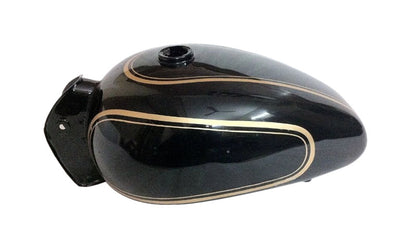 New Royal Enfield Black Painted Petrol Fuel Gas Tank 14 Litre With Logo