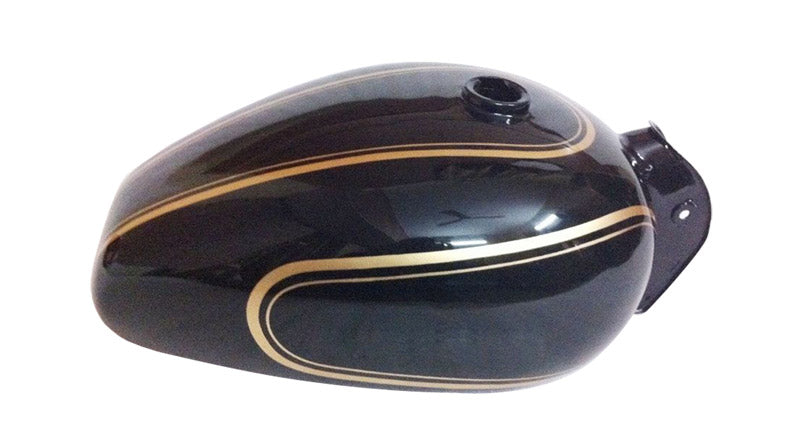 New Royal Enfield Black Painted Petrol Fuel Gas Tank 14 Litre With Logo