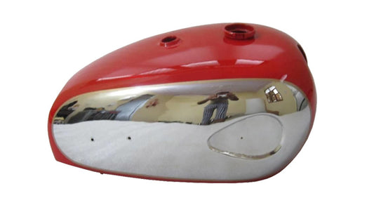 New BSA A7 A10 Super Rocket Red Painted Chromed Gas Fuel Petrol Tank
