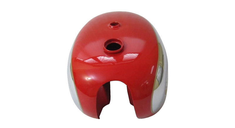 New BSA A7 A10 Super Rocket Red Painted Chromed Gas Fuel Petrol Tank