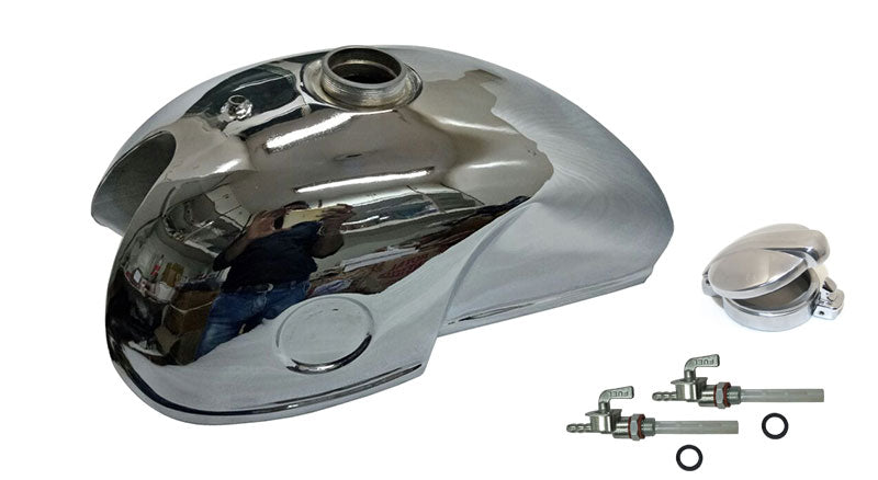 Chromed Gas Tank Fits Benelli Mojave Honda CB Kawasaki Ducati Bikes