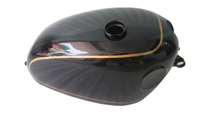 New Velocette Venom Black painted Petrol Tank (With Side Badges Mount)