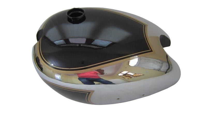 New Matchless AJS Twin G9 G12 Black Painted Chrome Gas Fuel Tank
