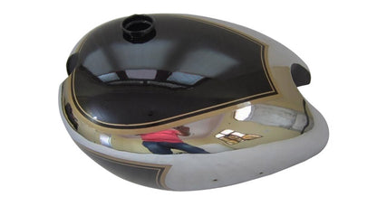 New Matchless AJS Twin G9 G12 Black Painted Chrome Gas Fuel Tank