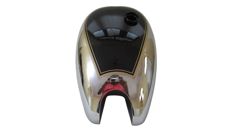 New Matchless AJS Twin G9 G12 Black Painted Chrome Gas Fuel Tank