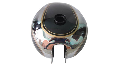 New BSA A7 Plunger Model Chrome and Black Painted Gas Fuel Petrol Tank 1950's