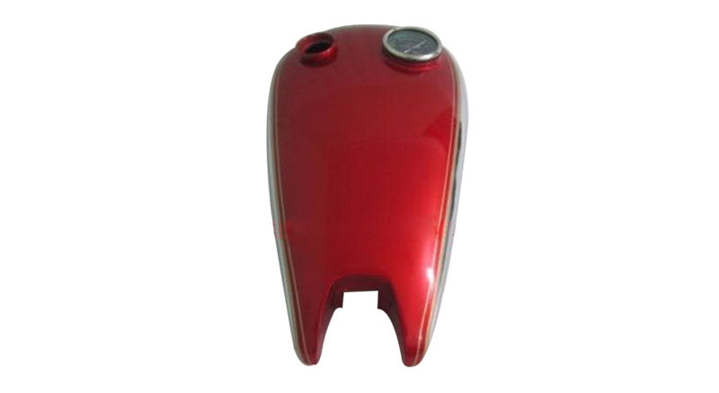 New BSA C10 C11 Cherry Painted Chromed Gas Petrol Tank With Replica Smith Speedo
