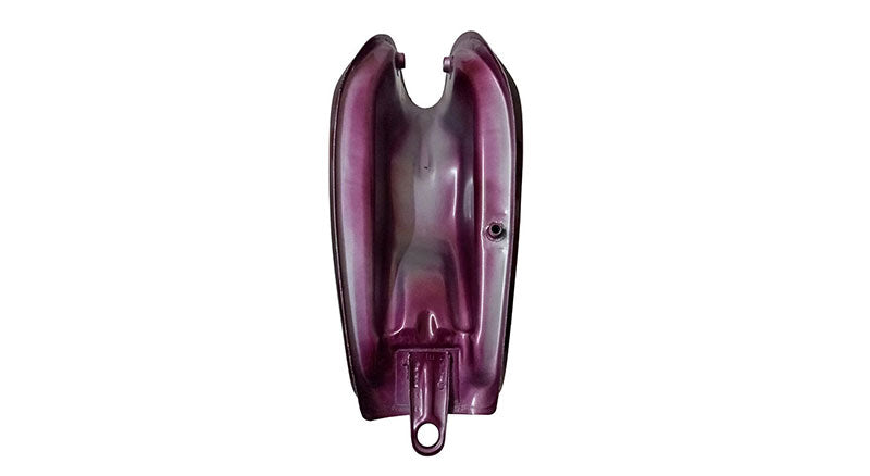 Petrol Fuel Gas Tank Steel Maroon With Chrome LID Cap Yamaha RX100 RX125