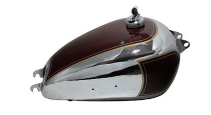 BSA A7 Plunger 500 Chrome Maroon Fuel Tank+Cap+Petcock Star Twin Golden Flash