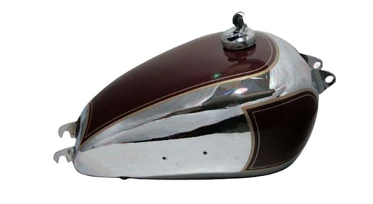 BSA A7 Plunger 500 Chrome Maroon Fuel Tank+Cap+Petcock Star Twin Golden Flash