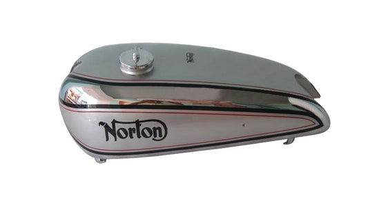 Norton Model 18 Chrome and Silver Painted Gas Tank 1930's