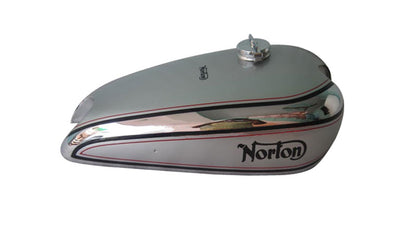 Norton Model 18 Chrome and Silver Painted Gas Tank 1930's