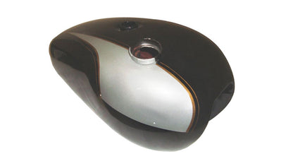 Black & Silver Fuel Tank Boneville of triumph T140/Trophy-5x