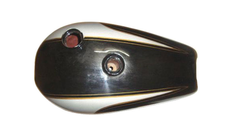 Black & Silver Fuel Tank Boneville of triumph T140/Trophy-5x
