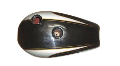 Black & Silver Fuel Tank Boneville of triumph T140/Trophy-5x