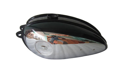 New BSA C11G C12 Black Painted Chrome Petrol Tank