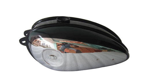 New BSA C11G C12 Black Painted Chrome Petrol Tank